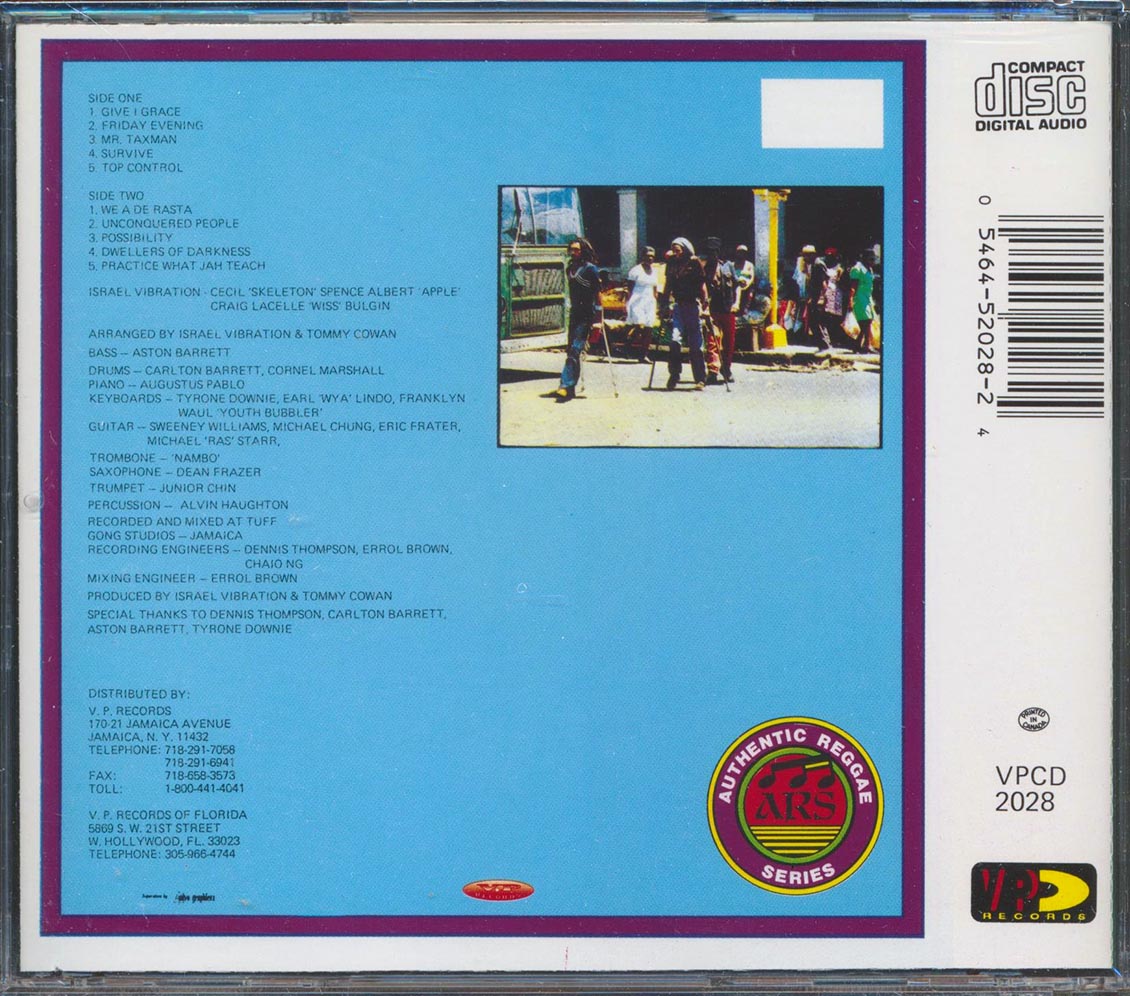 Israel Vibration - Unconquered People Music CD