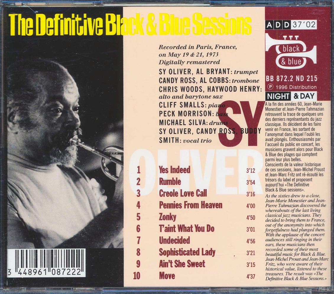 Sy Oliver - Yes Indeed Music CD