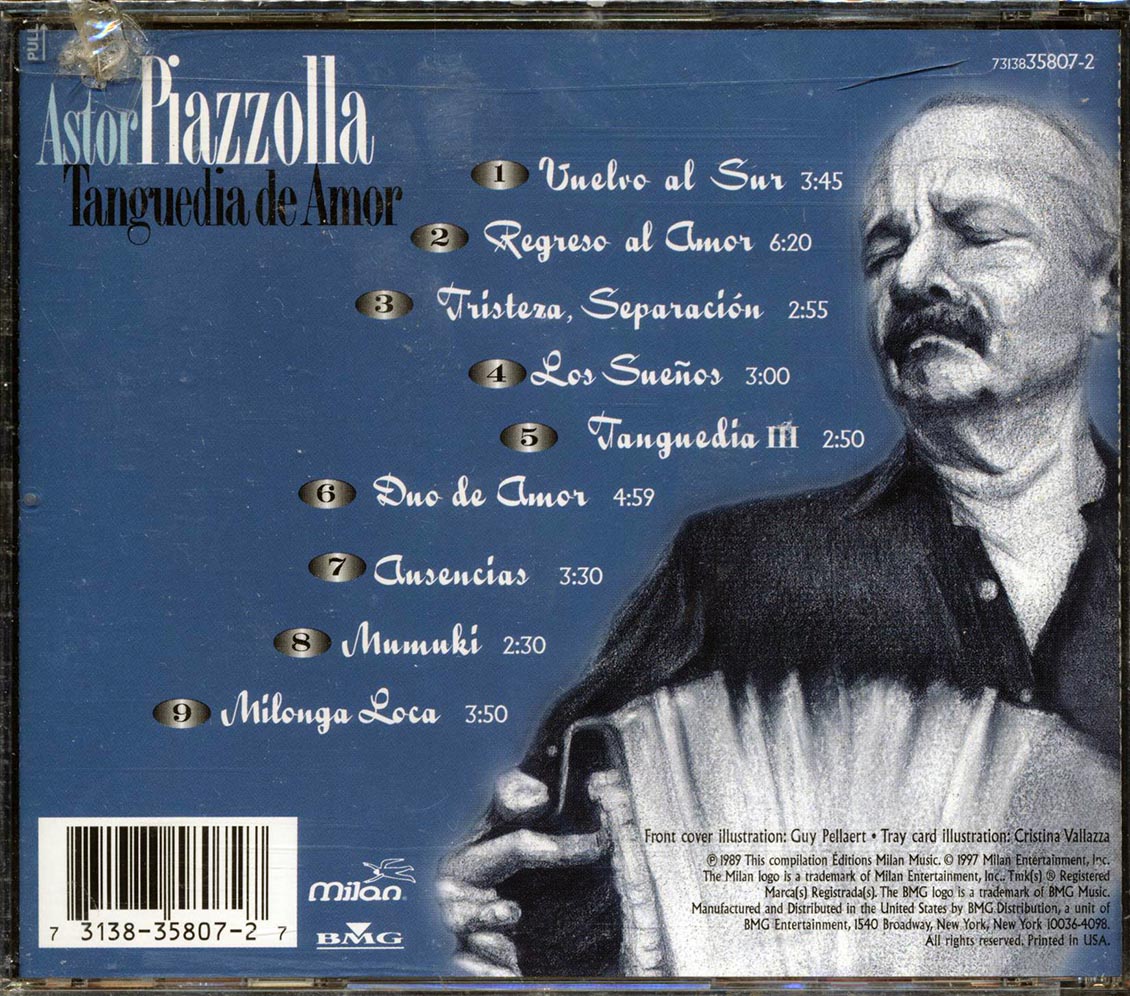 Astor Piazzolla - Tanguedia De Amor Music CD