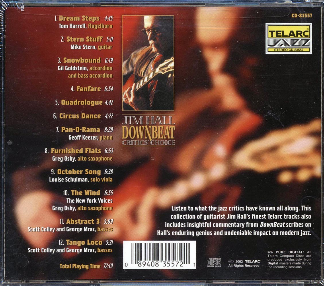 Jim Hall - Downbeat Critic's Choice Music CD