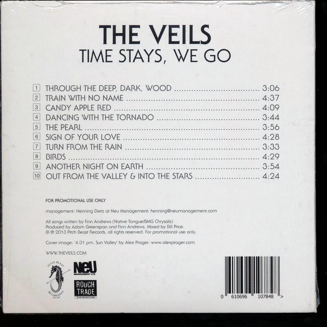 The Veils - Time Stays, We Go Music CD