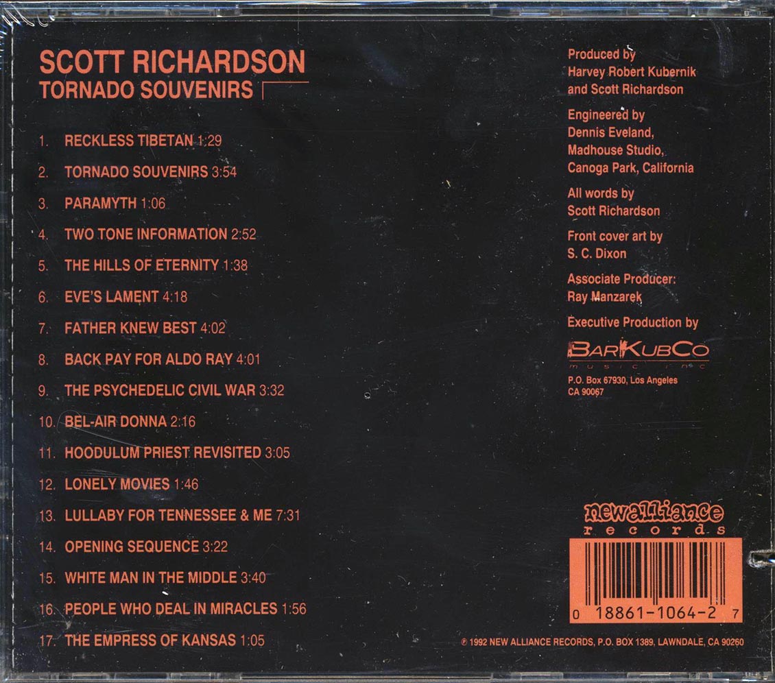 Scott Richardson - Tornado Souvenirs (marked/ltd stock) Music CD