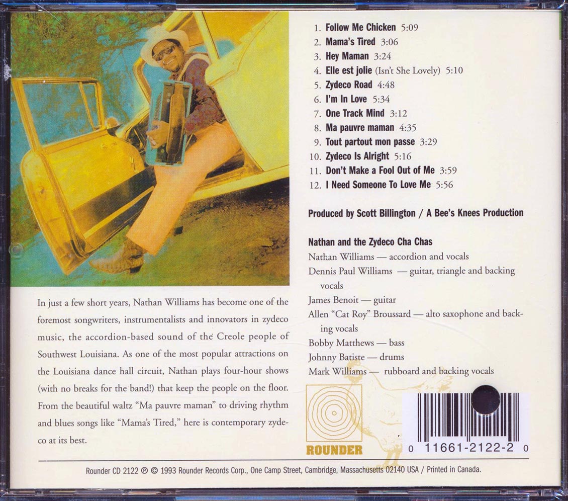 Nathan & The Zydeco Cha Chas - Follow Me Chicken (marked/ltd stock) Music CD