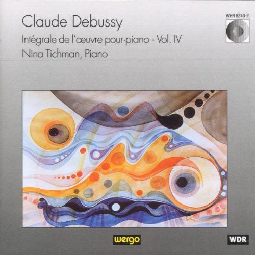 the album cover for Debussy / Tichman - Works for Piano 4