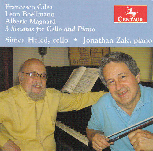 the album cover for Cilea / Boellmann / Heled / Zak - 3 Sonatas for Cello & Piano