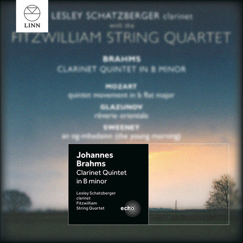 the album cover for Brahms / Fitzwilliam String Quartet / Schatzberger - Clarinet Quintet