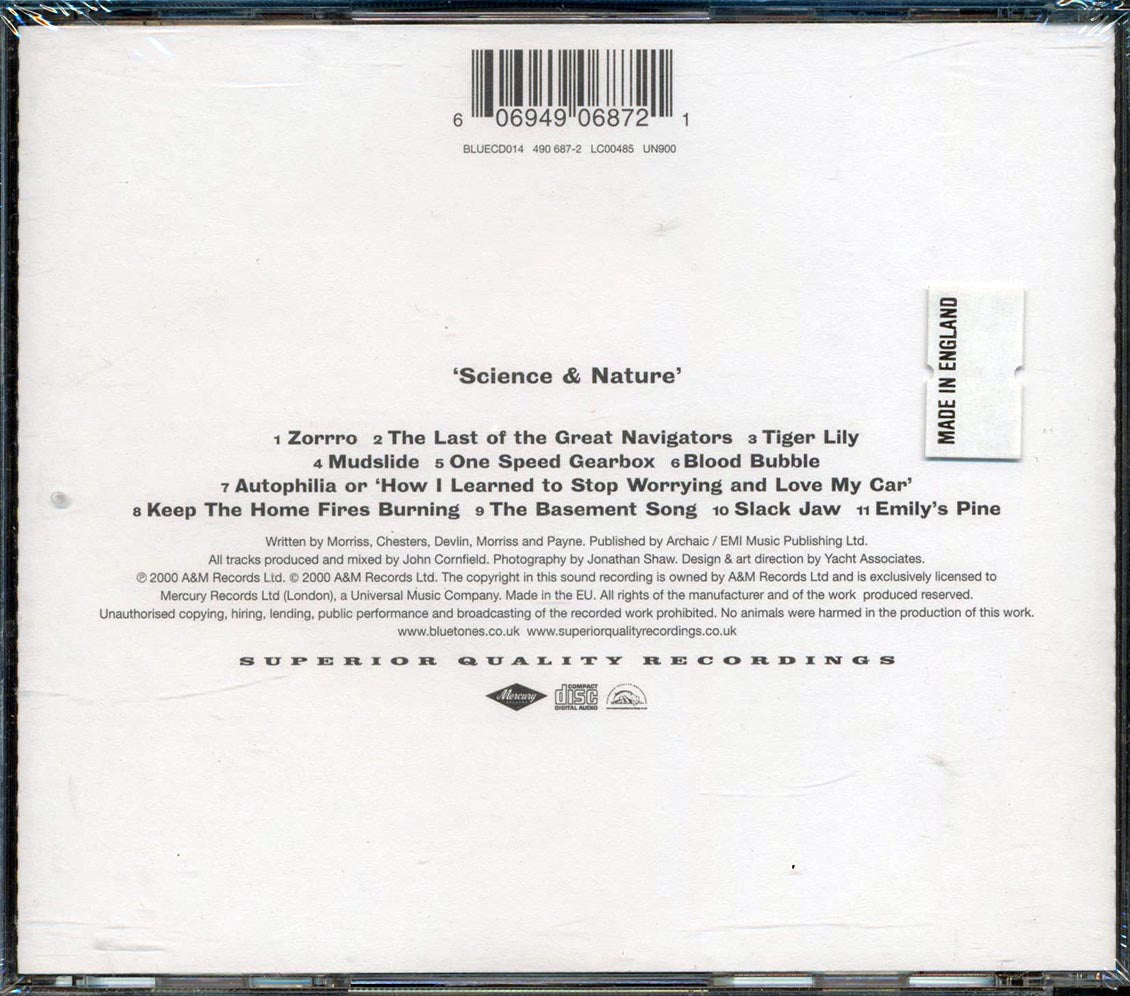 The Bluetones - Science And Nature Music CD