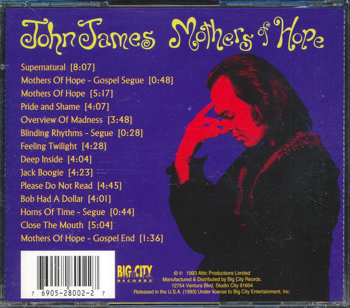 John James - Mothers Of Hope Music CD