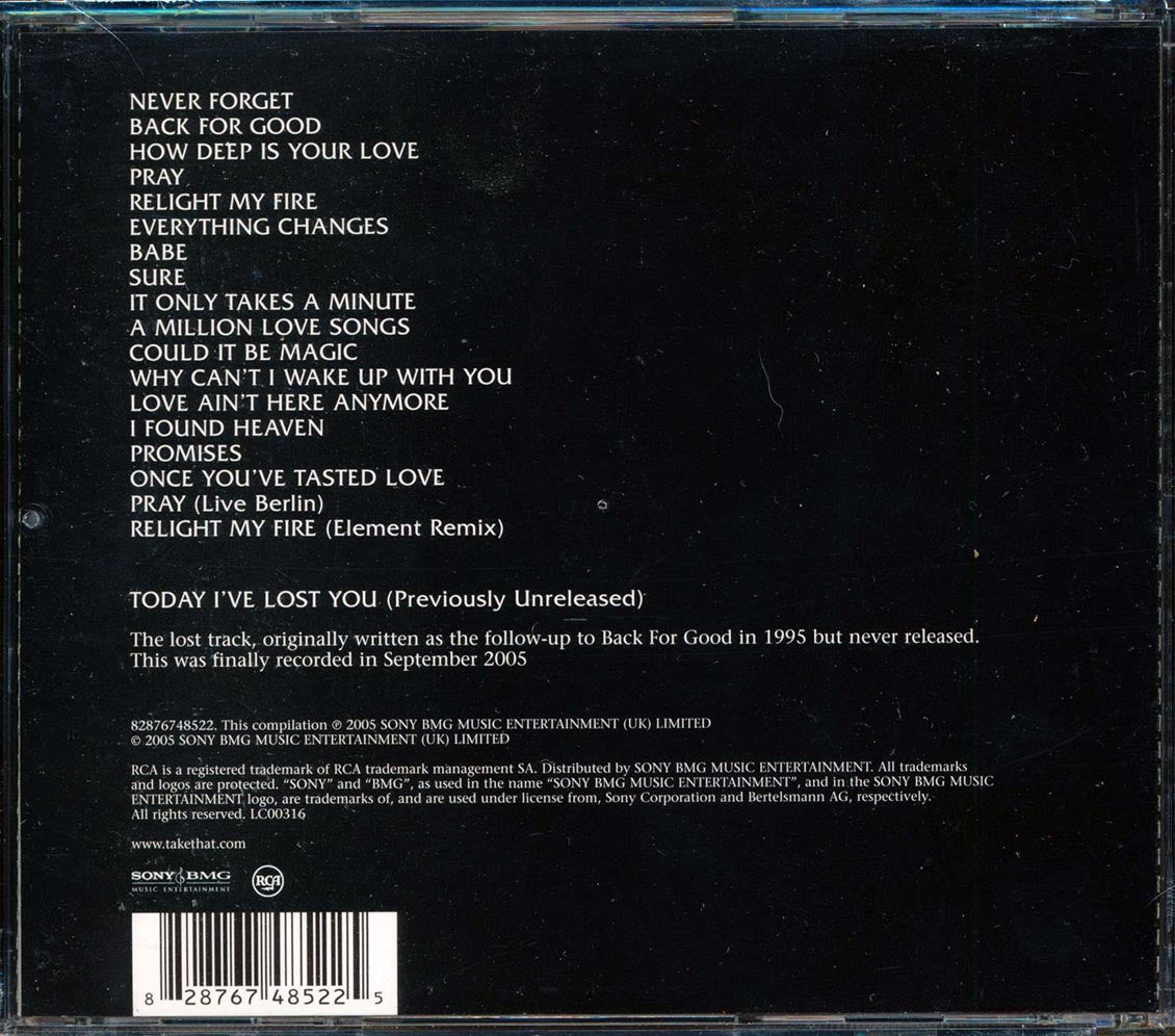 Take That - The Ultimate Collection: Never Forget Music CD