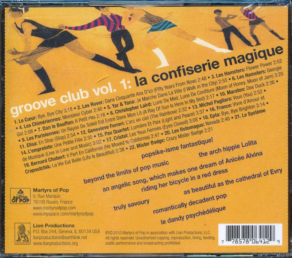 Le Coeur, Les Rover, Les Hamster, Etc. - Groove Club Volume 1: La Confiserie Magique Music CD
