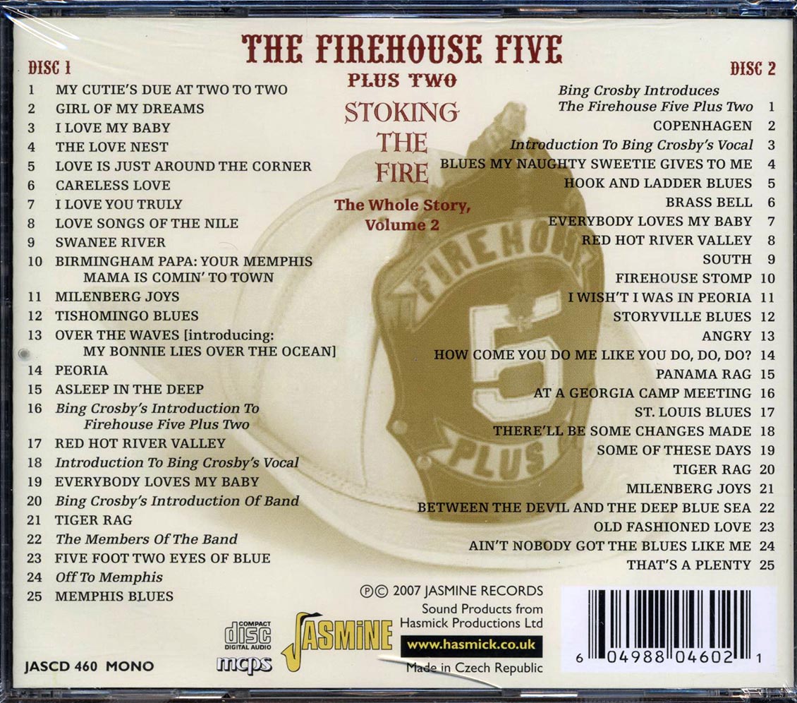 The Firehouse Five Plus Two - Stoking The Fire: The Whole Story Volume 2 (2xCD) Music CD
