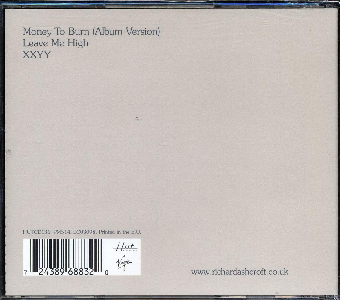 Richard Ashcroft - Money To Burn Music CD