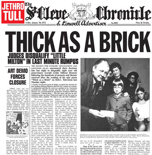 Jethro Tull - Thick As A Brick - Vinyl Record