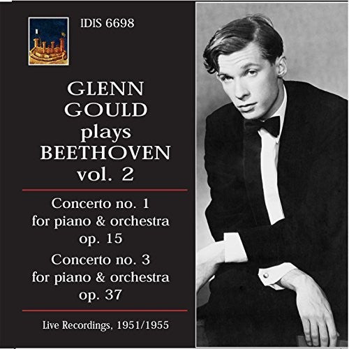the album cover for Beethoven / Glenn Gould - Glenn Gould Plays Beethoven Ctos Nos. 1 & 3 Vol. 2