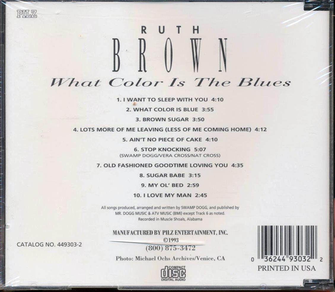 Ruth Brown - What Color Is The Blues Music CD