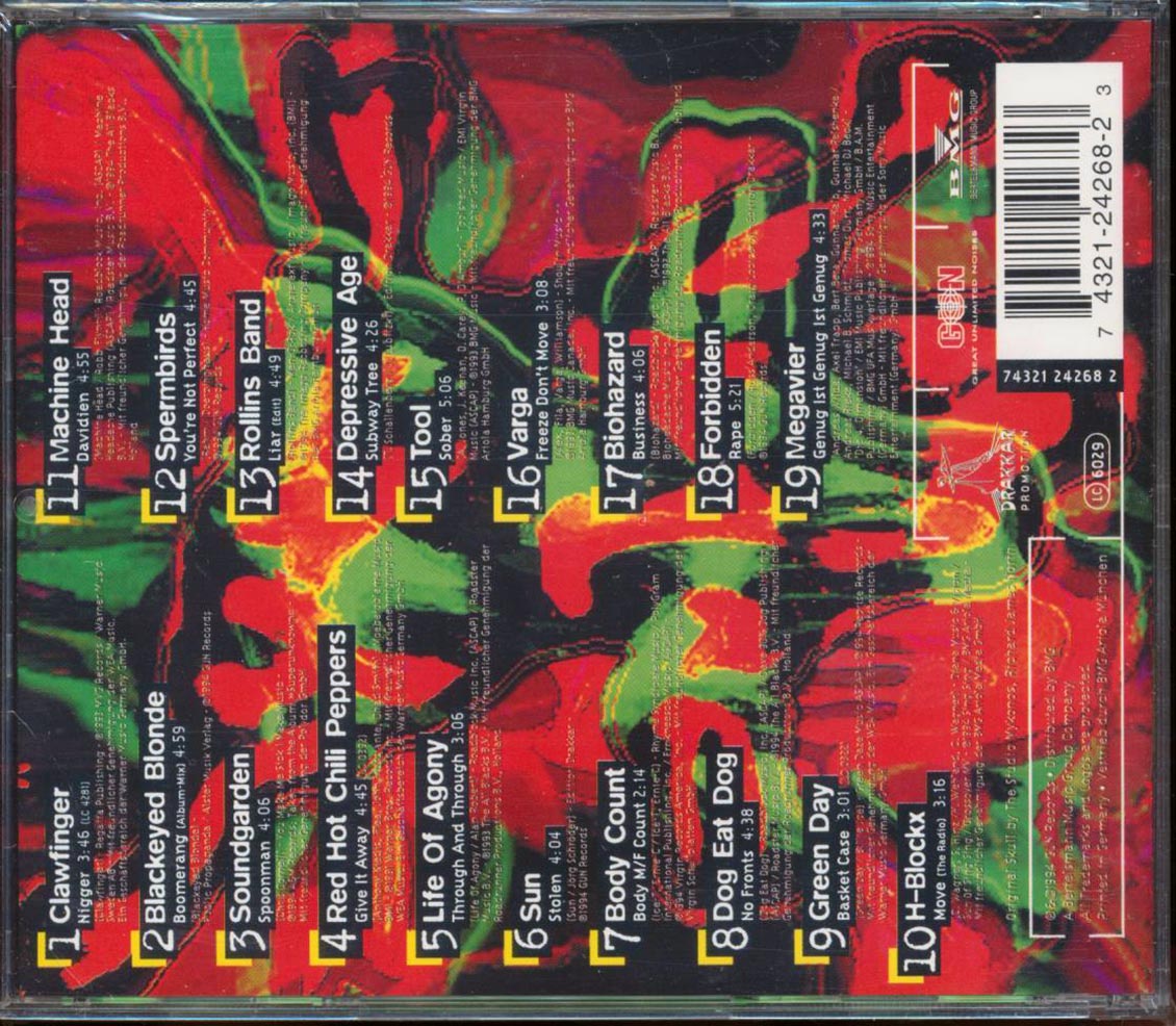 Clawfinger, Soundgarden, Red Hot Chili Peppers, Etc. - Crossing All Over Volume 3 Music CD