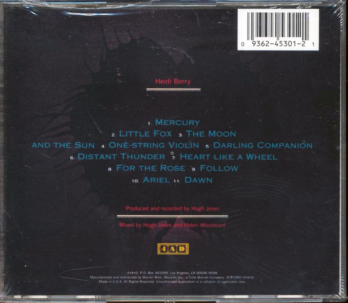 Heidi Berry - Heidi Berry Music CD
