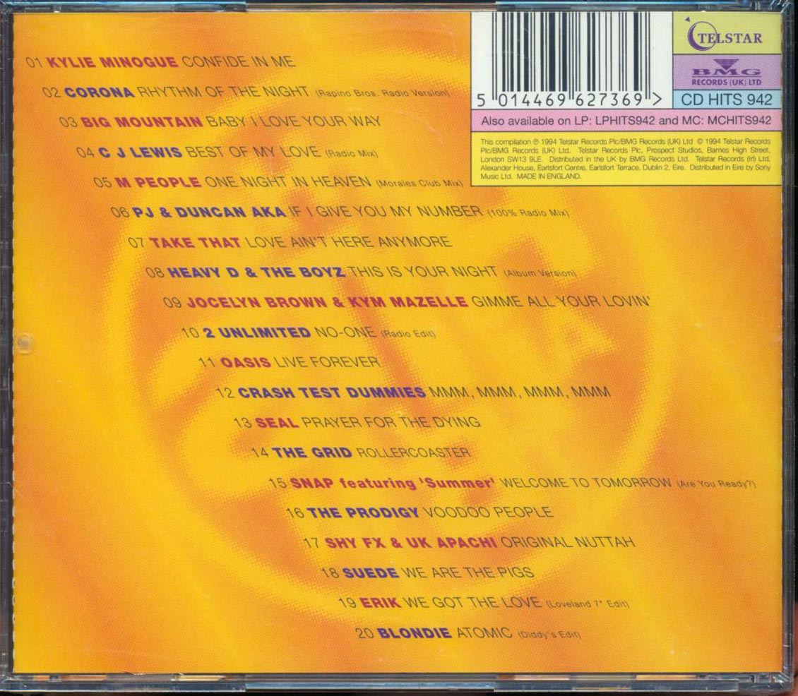 Blondie, Kylie Minogue, Take That, Etc. - The Ultimate Hits Album Music CD