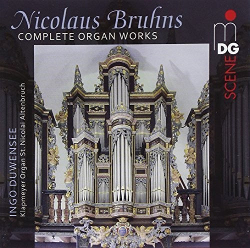 the album cover for Bruhns / Ingo Duwensee - Complete Organ Works