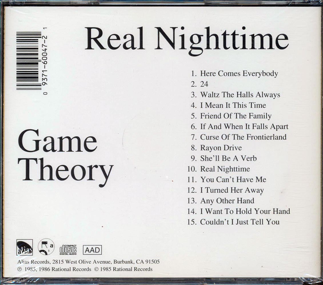 Game Theory - Real Nighttime Music CD