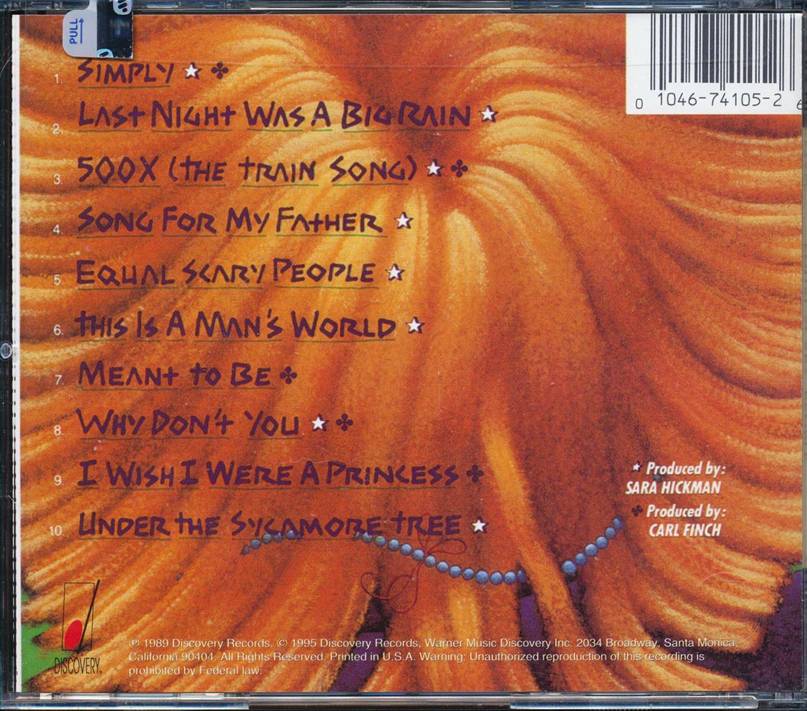 Sara Hickman - Equal Scary People Music CD