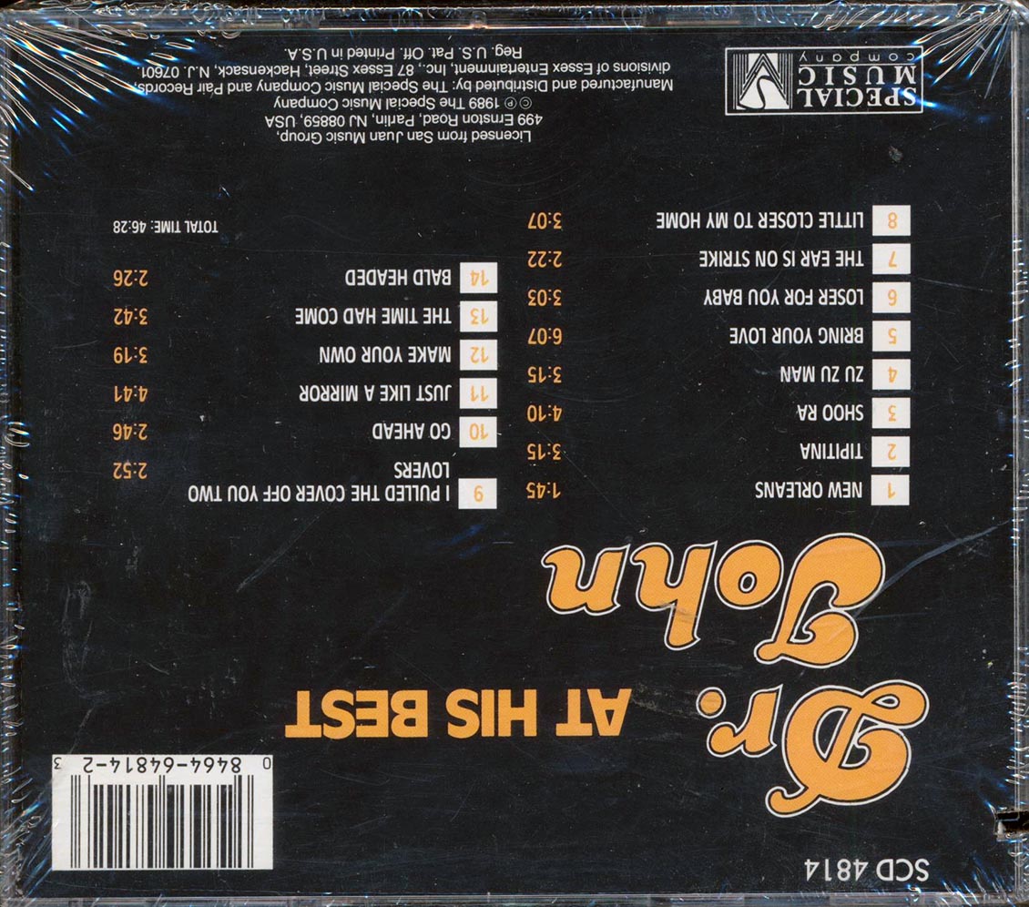 Dr. John - At His Best Music CD
