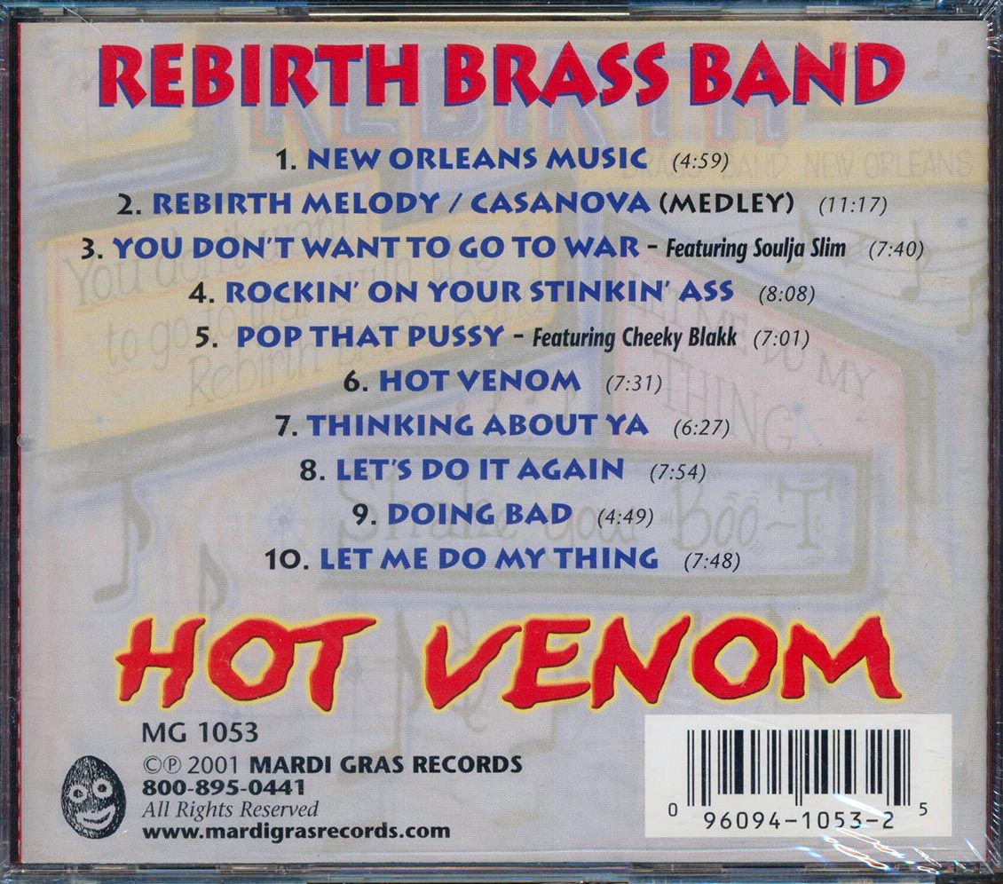 Rebirth Brass Band - Hot Venom Music CD