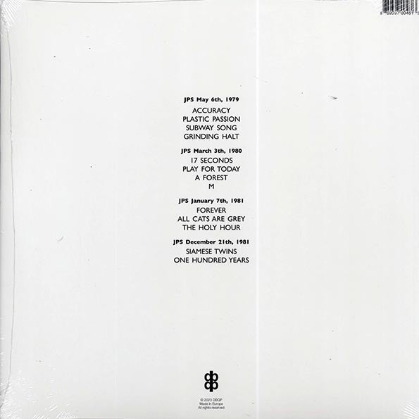 The Cure BBC Sessions 1979-1981 Vinyl Record