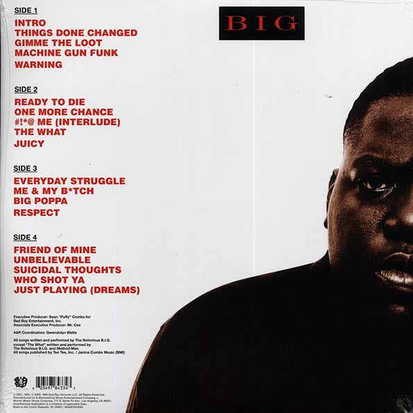 The Notorious BIG Ready To Die Vinyl Record