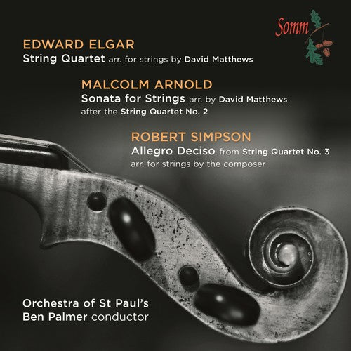 the album cover for Elgar / Orchestra Of St Pauls / Palmer - String Quartets
