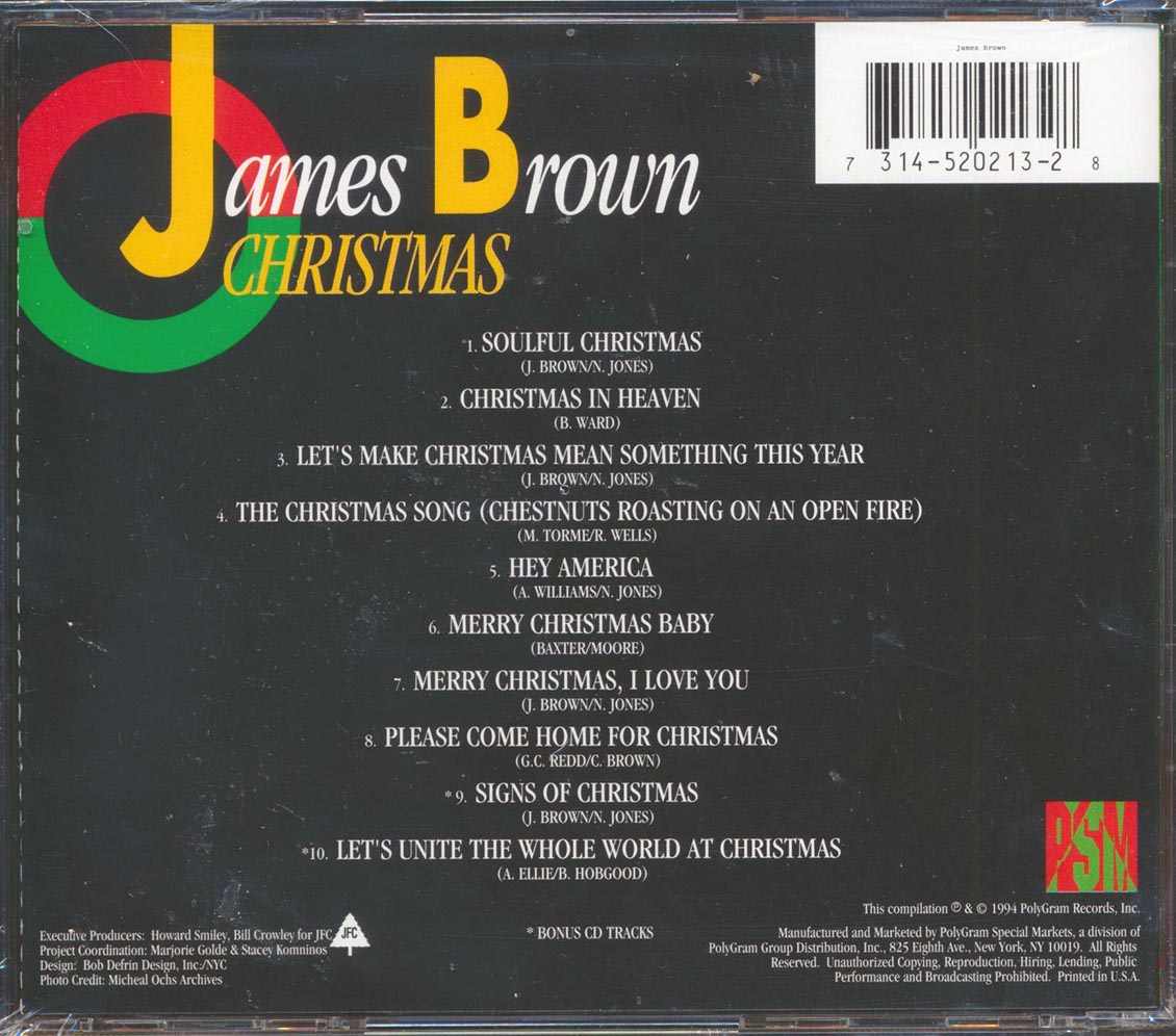 James Brown Christmas Music CD