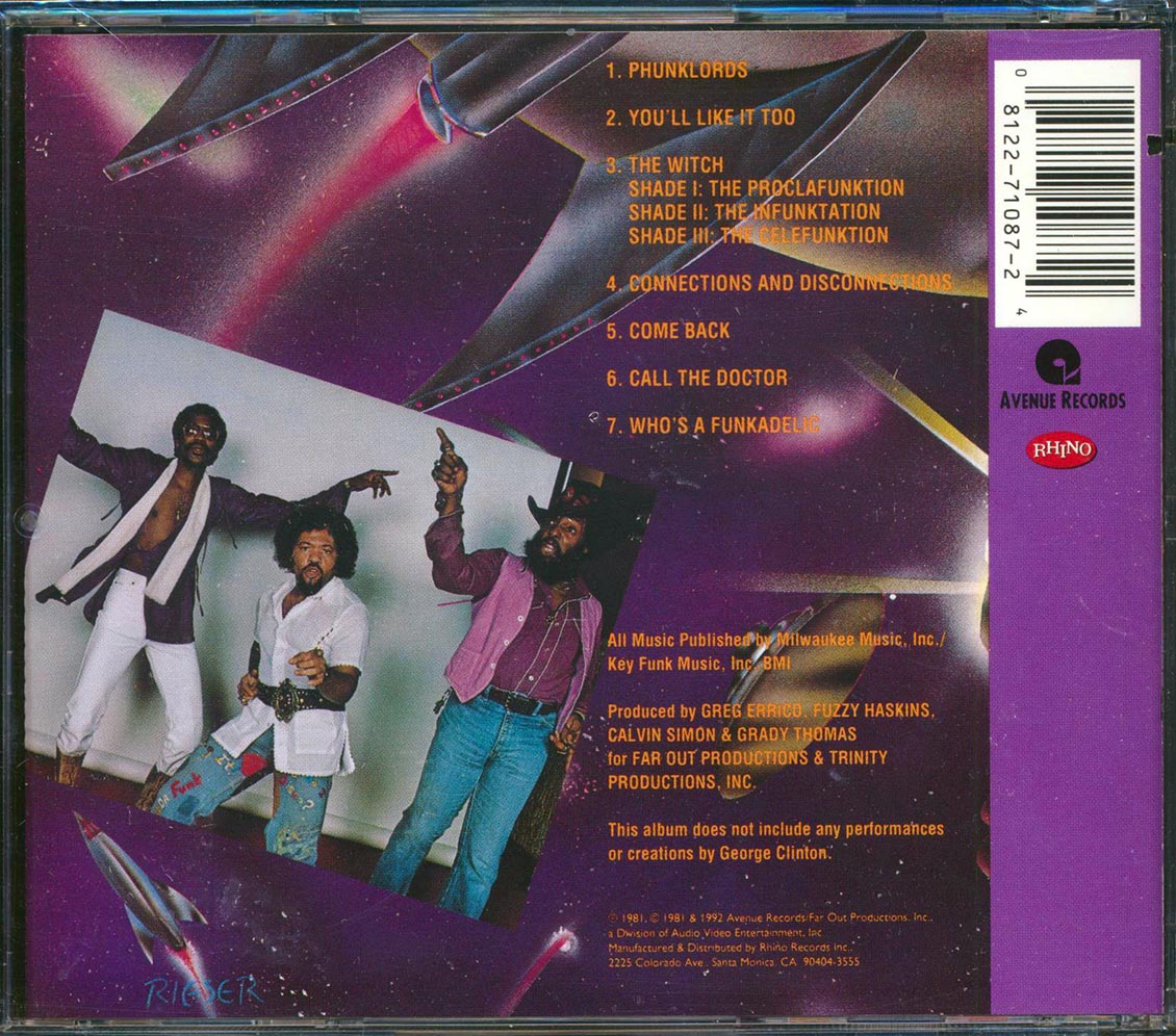 Funkadelic Who's A Funkadelic? Music CD