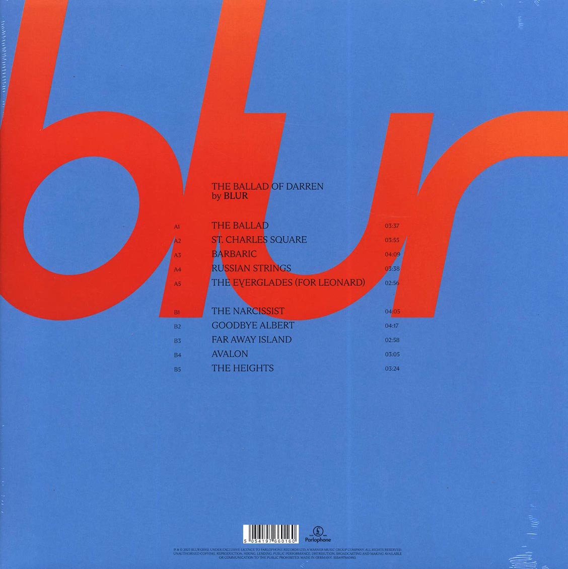 Blur - The Ballad Of Darren (180g) Vinyl Record