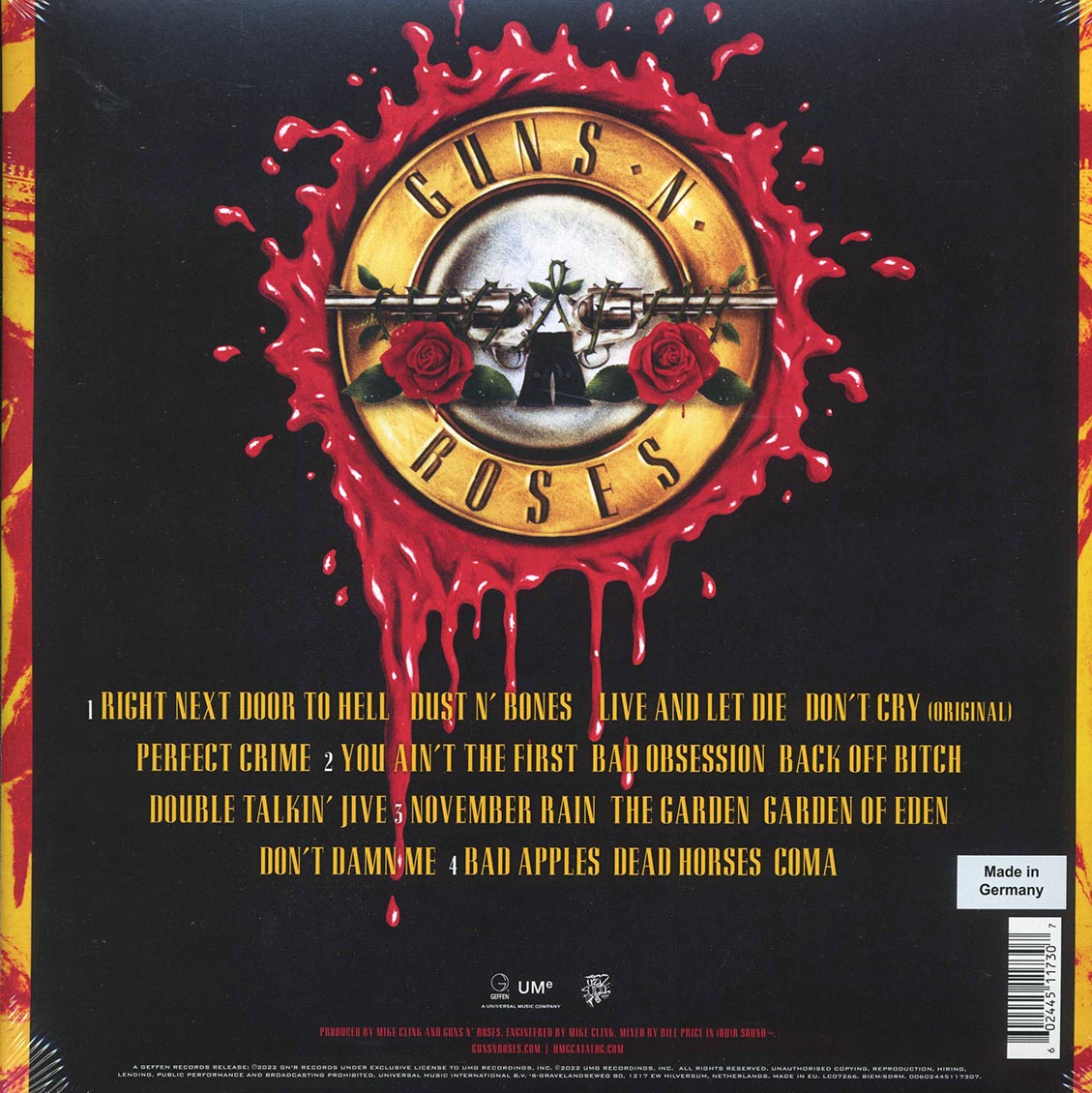 Guns N' Roses - Use Your Illusion I (2xLP) (180g) (audiophile) Vinyl Record