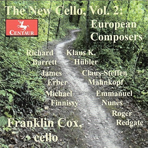 the album cover for Redgate / Franklin Cox - New Cello - European Composers 2