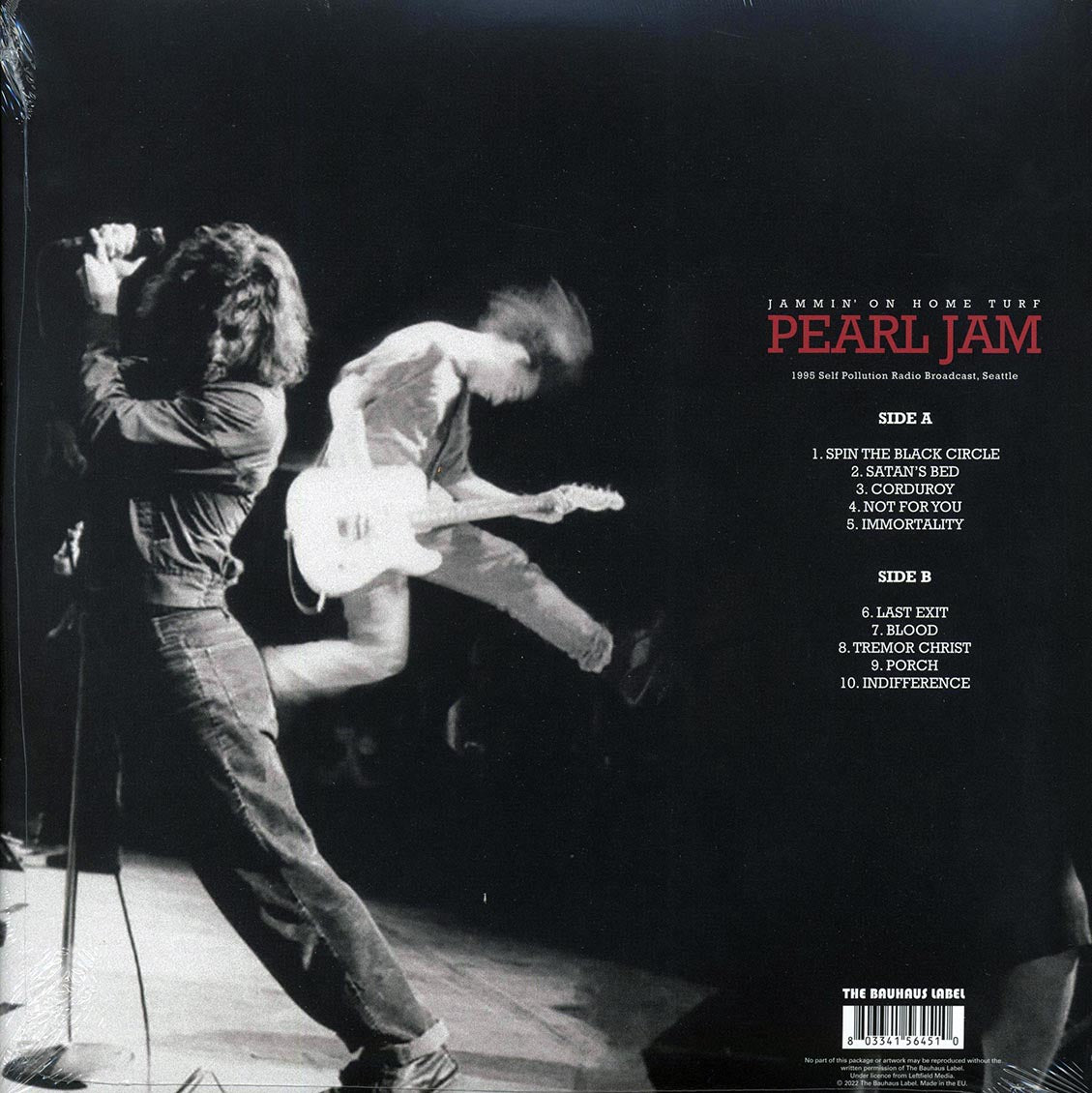 Pearl Jam Jammin' On Home Turf: 1995 Self Pollution Radio Broadcast, Seattle Vinyl Record