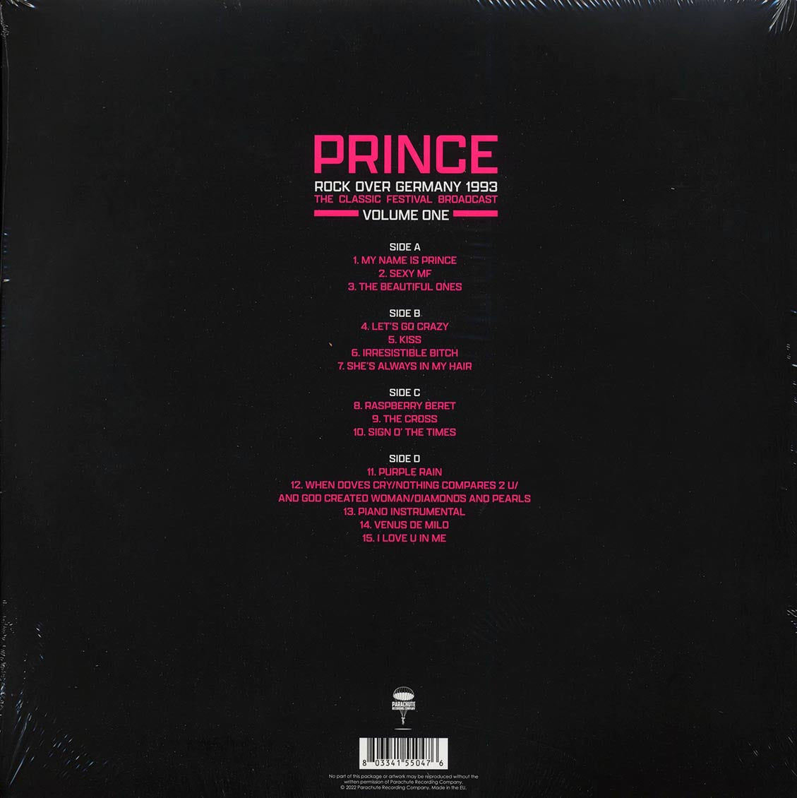 Prince - Rock Over Germany 1993 Volume 1: The Classic Festival Broadcast (2xLP) Vinyl Record