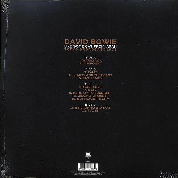 David Bowie Like Some Cat From Japan Tokyo Broadcast 1978 Vinyl Record
