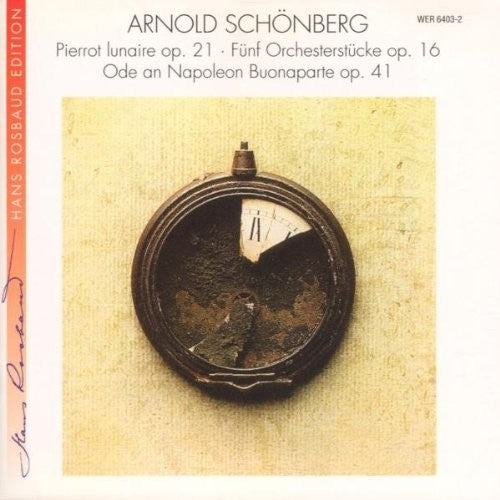 the album cover for Hans Rosbaud / Swf-Sinfonieorchester - Schoenberg: Pierrot Lunaire - 5 Pieces Op.16