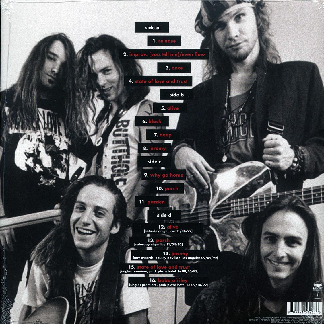 Pearl Jam - The Broadcasts 1992 (ltd. ed.) (2xLP) (red vinyl) Vinyl Record