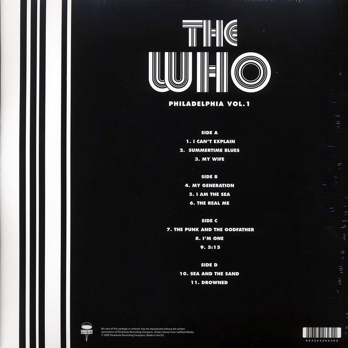 The Who Philadelphia Volume 1: 1973 Broadcast Quadrophenia Tour 2xLP Vinyl Record