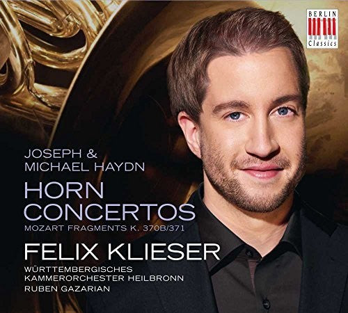 the album cover for J Haydn / Haydn,M / Klieser / Wurttembergisches - Horn Concertos