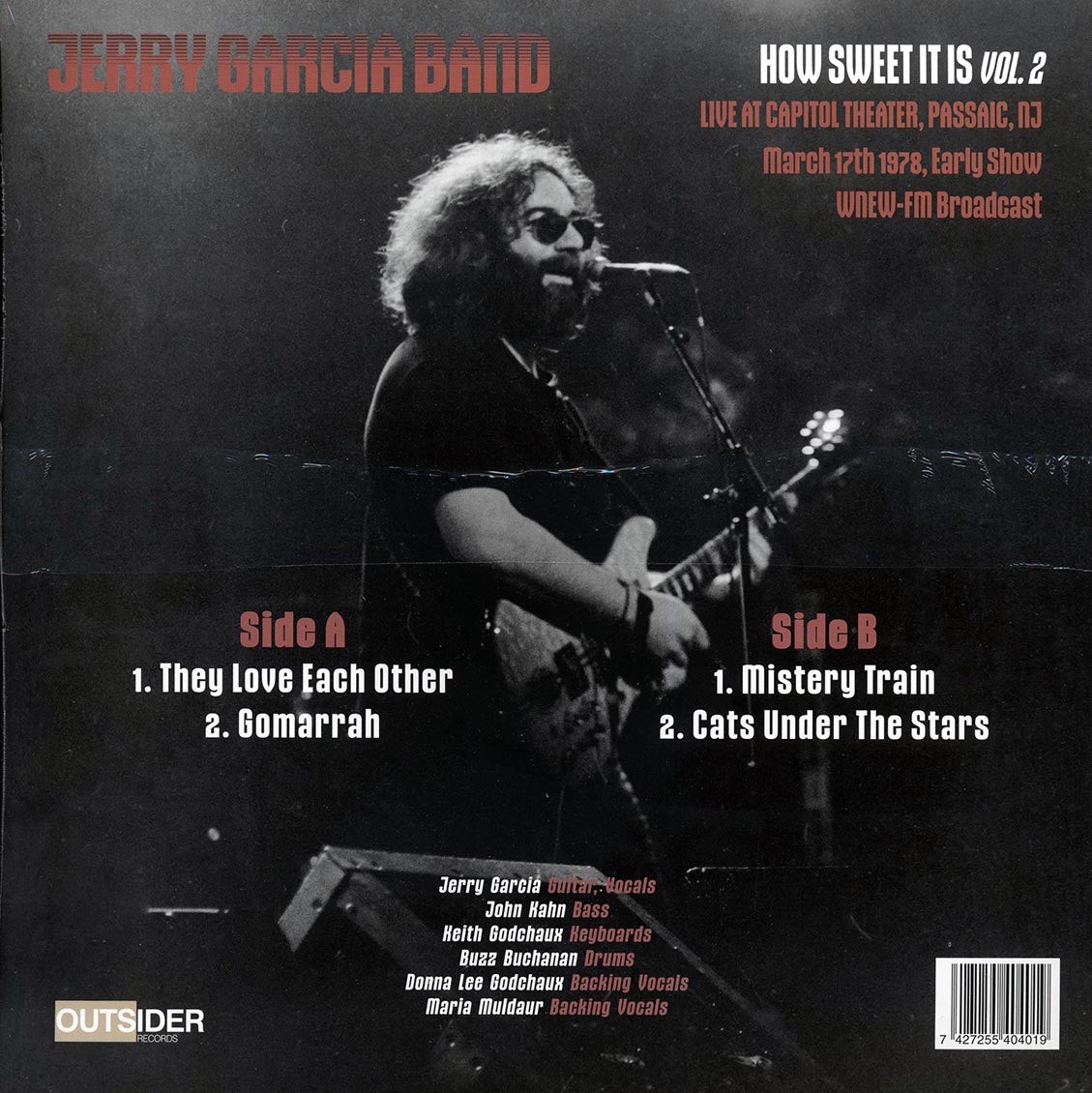 The Jerry Garcia Band How Sweet It Is Volume 2: Live At Capitol Theater 1978 violet Vinyl Record
