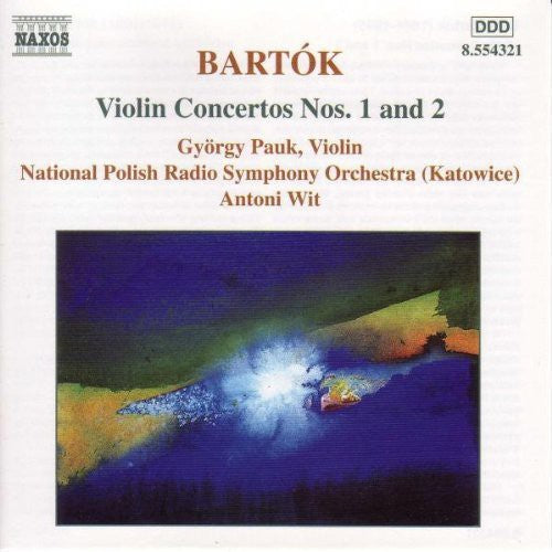 the album cover for Gyorgy Pauk - Violin Concertos 1 & 2