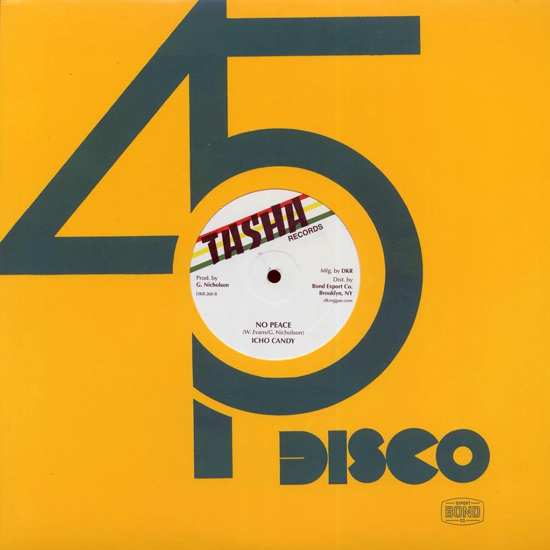 Icho Candy - Get Up Natty; Version / Icho Candy - No Peace; Version 12" Vinyl Record
