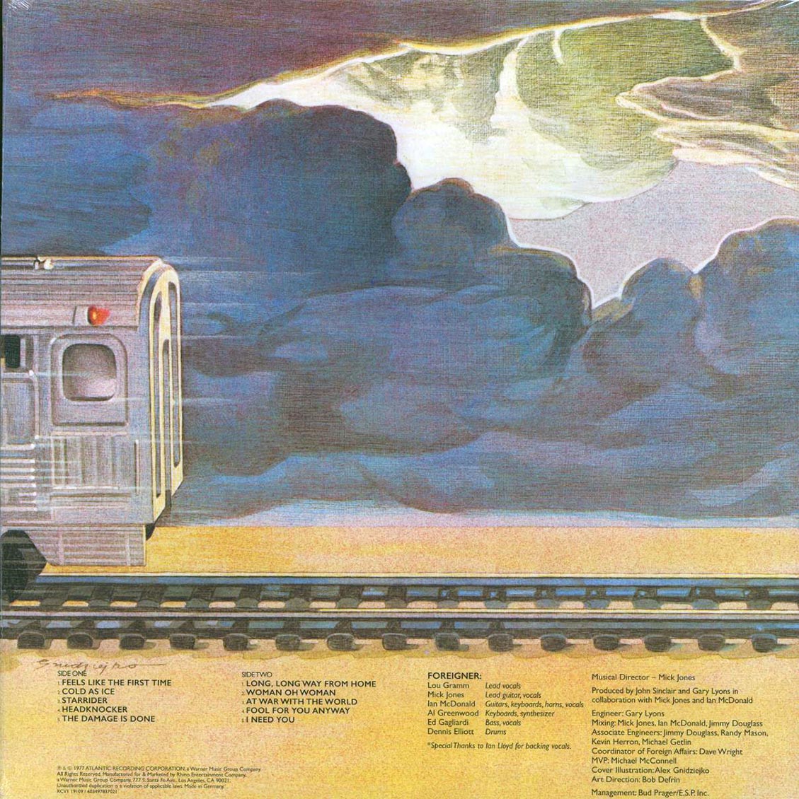 Foreigner Foreigner 75th Anniv. Ed. ltd. ed. clear Vinyl Record