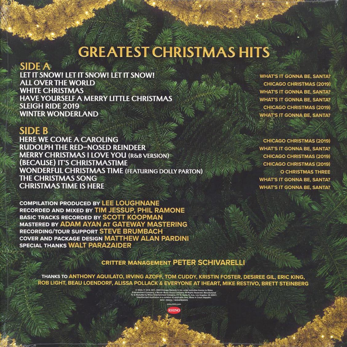 Chicago - Greatest Christmas Hits (ltd. ed.) (green vinyl) Vinyl Record