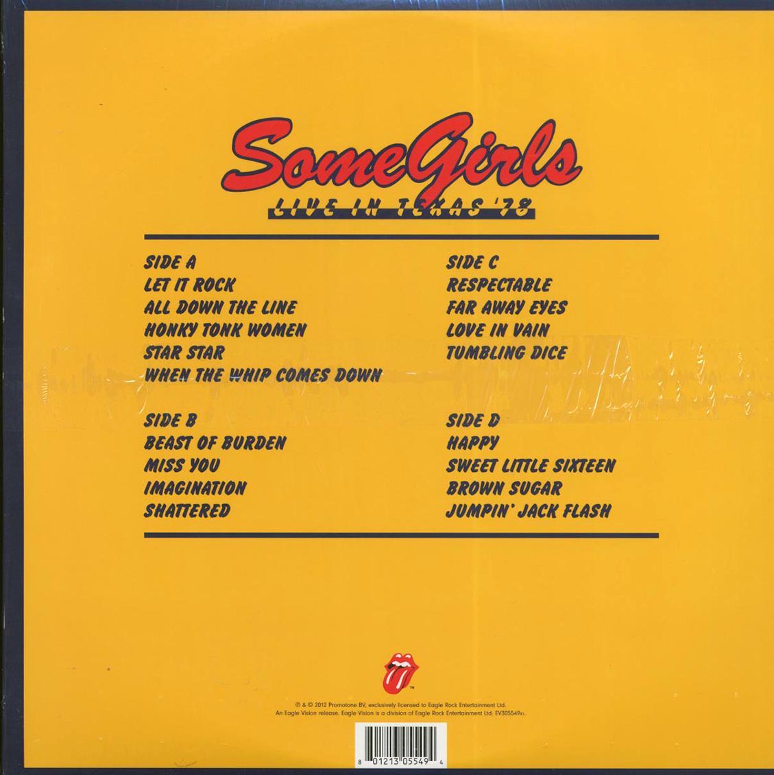 The Rolling Stones Some Girls: Live In Texas '78 2xLP incl. DVD Vinyl Record