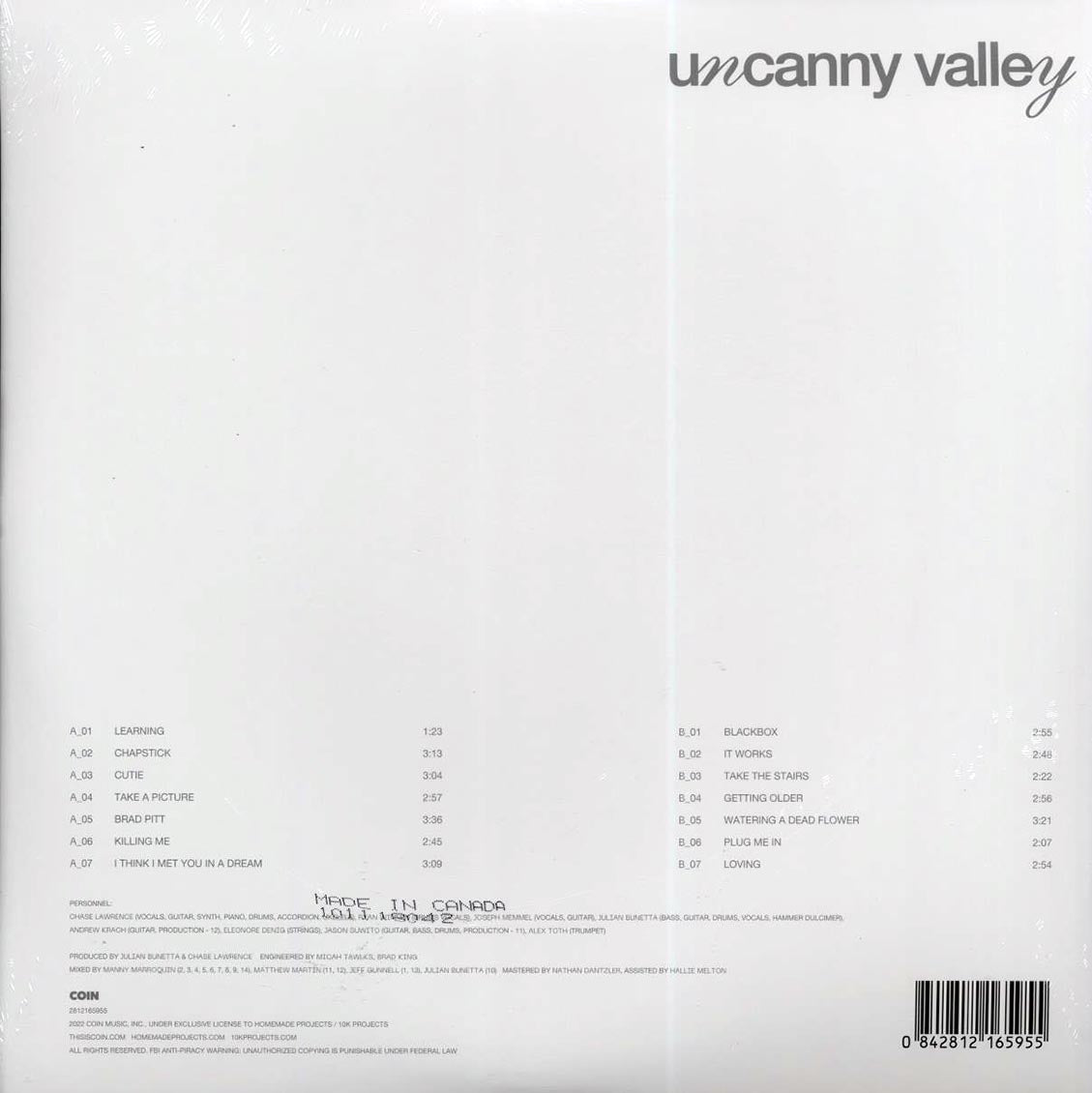Coin - Uncanny Valley Vinyl Record