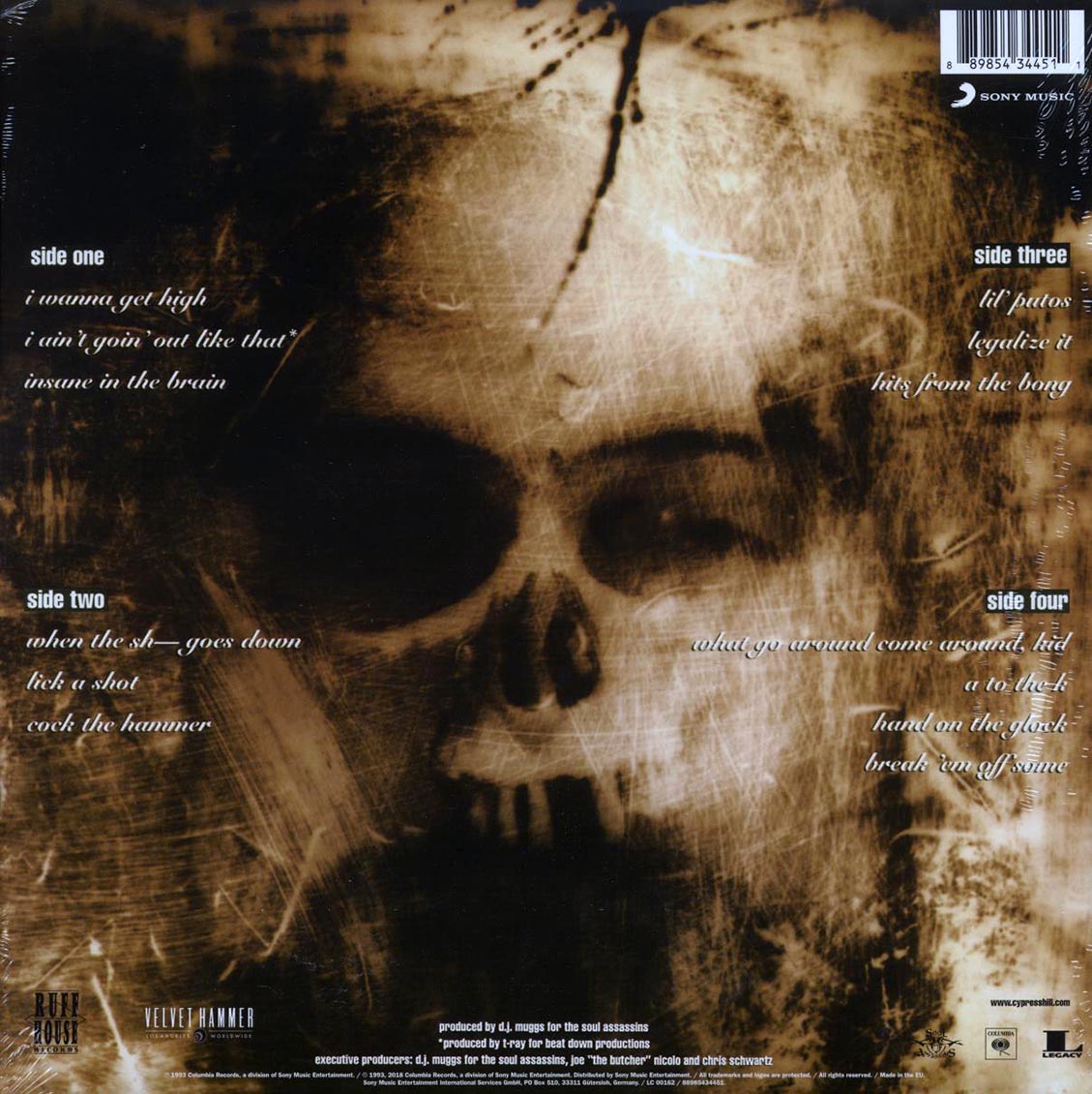 Cypress Hill Black Sunday 2xLP 180g Vinyl Record